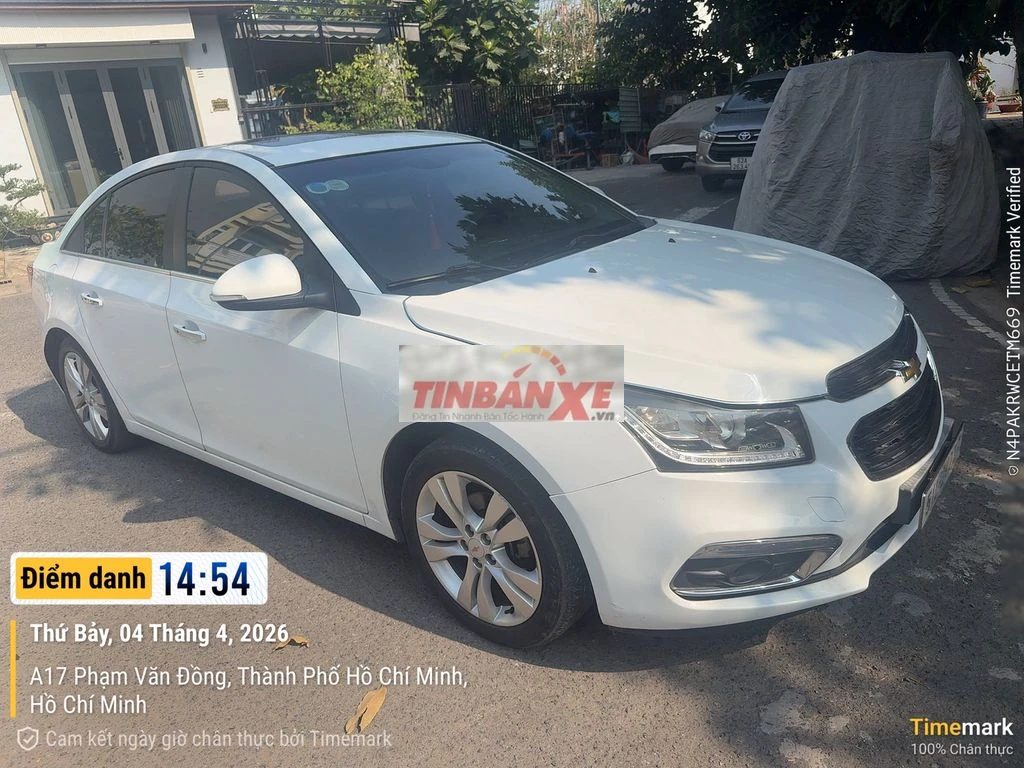 Chevrolet Cruze LTZ 1.8 2017 Trắng 88000 Km