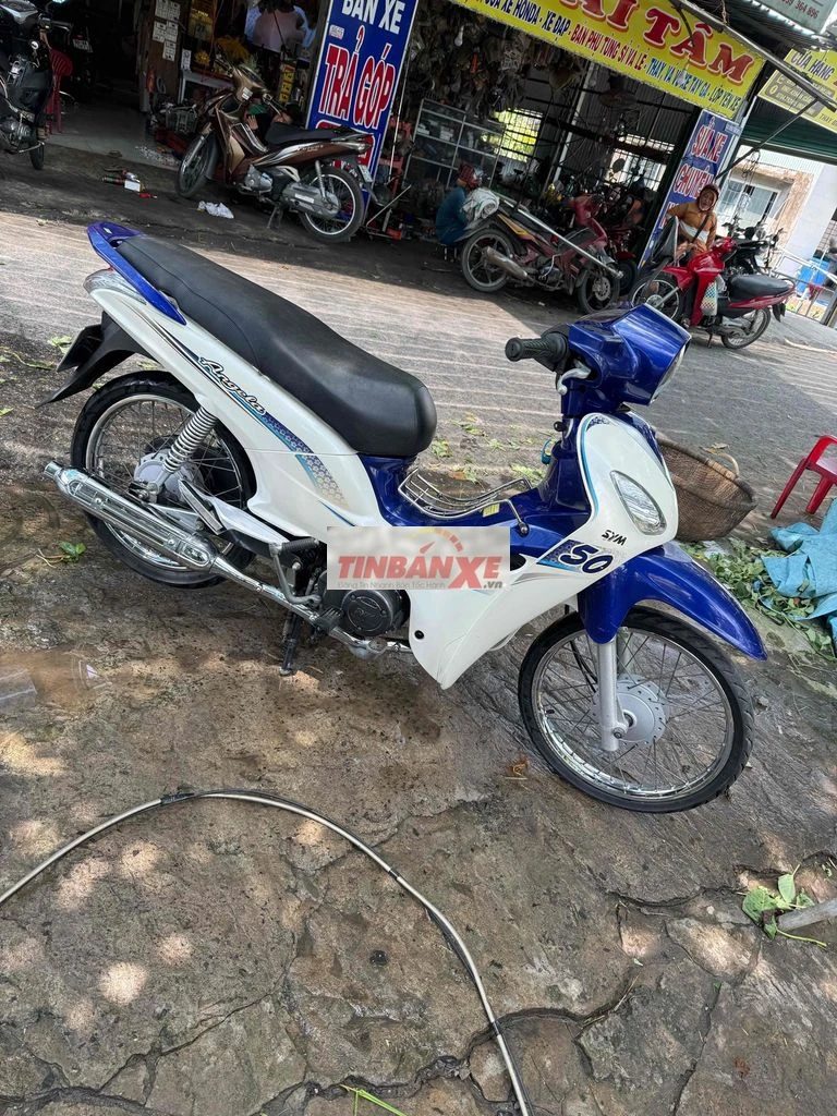 SYM Angela 50cc Trắng Xanh