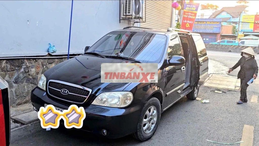 Kia Carnival 2008 Số tự động màu Đen