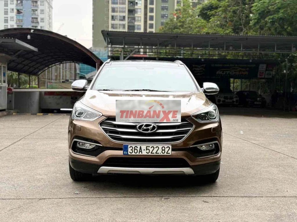 Hyundai SantaFe 2017 full cao cấp Nâu Tự động
