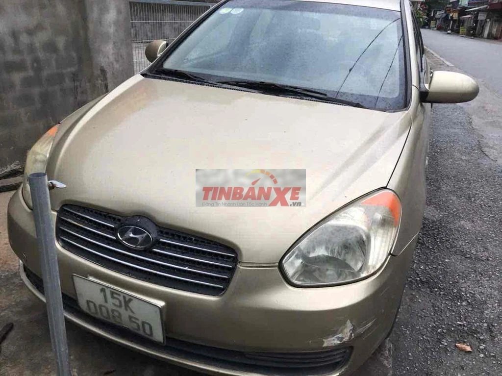 Hyundai Verna 2008 Số sàn Vàng cát