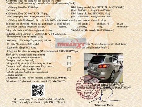 Hyundai Santafe 2007 Vàng cát