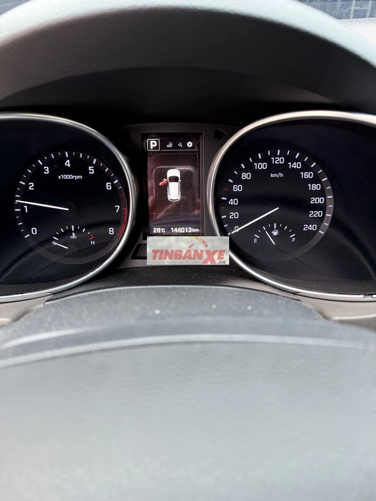 Hyundai Santafe 2016 Xăng Đen 144013 km