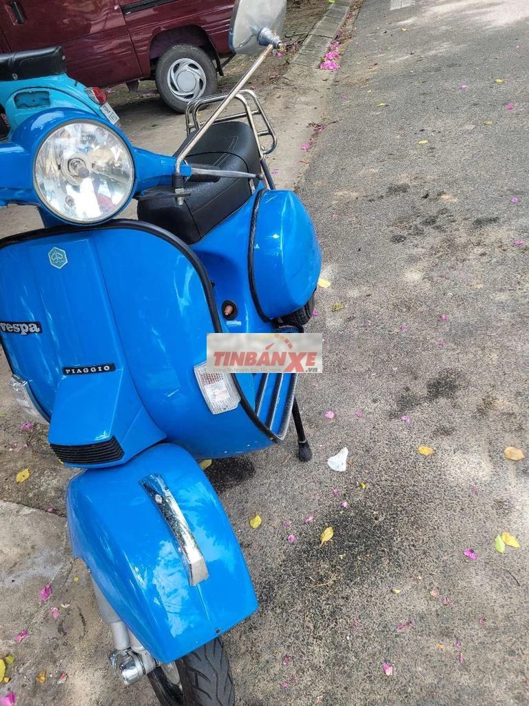 Vespa PX 150 Xanh Ý có đề, pha nhớt Tự động