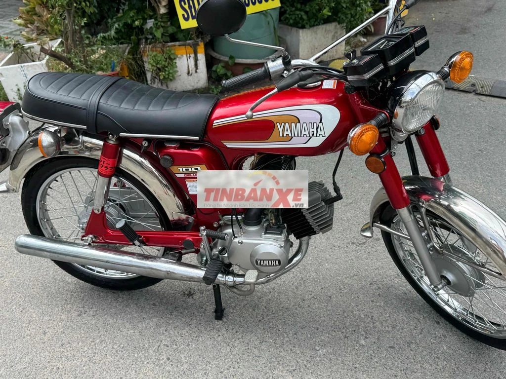 Yamaha YB 100 Đỏ Xăng pha nhớt tự động