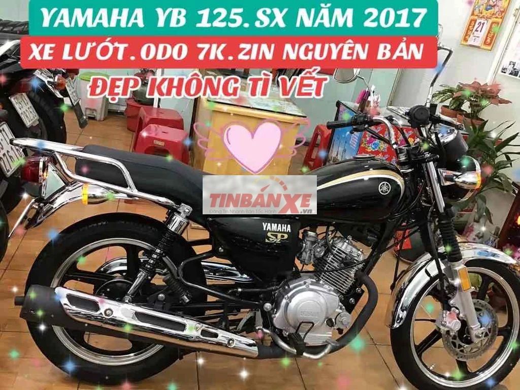 Yamaha yb 125cc,sx 2017,odo 7k.xe cực đẹp.máy zin