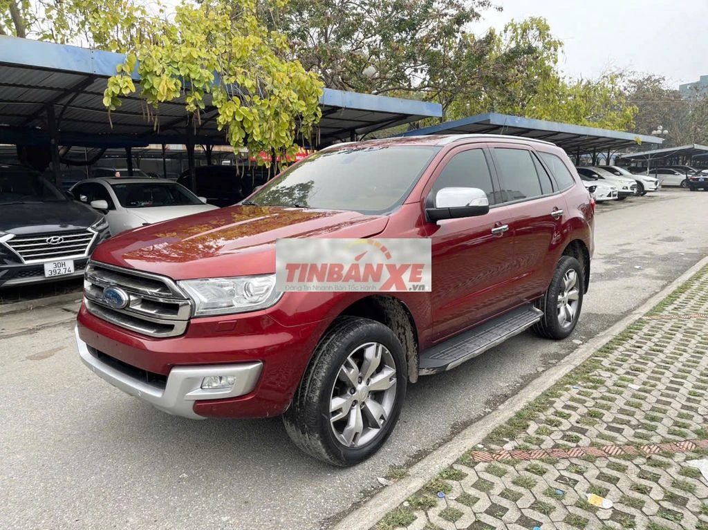 Ford Everest 2016 2.2 AT Titanium 4x2 Đỏ 10 vạn km