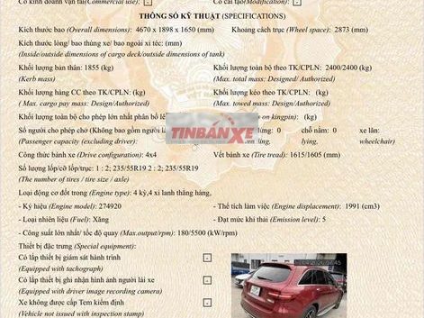 Mercedes-Benz GLC300 4Matic 2016 Đỏ 110,000km