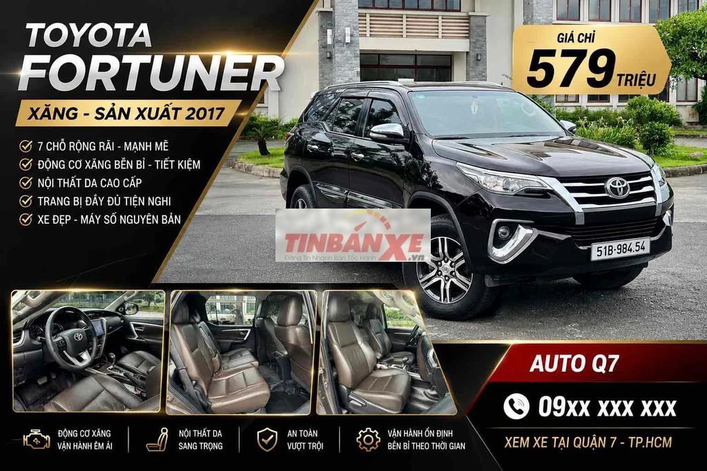 Toyota Fortuner 2.7G 2017 Nâu