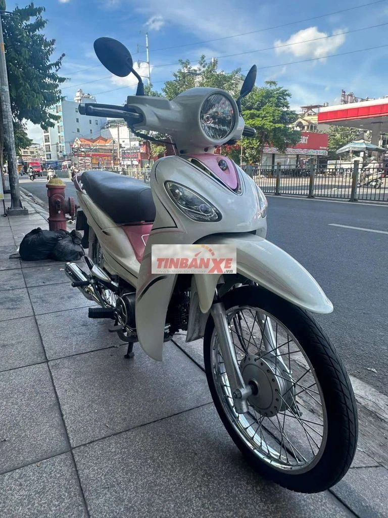 SYM Angela 50cc Trắng hồng Sài Gòn
