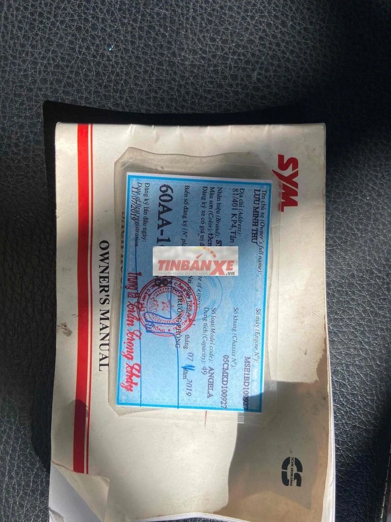SYM Angela 2019 Đỏ 16.540 km