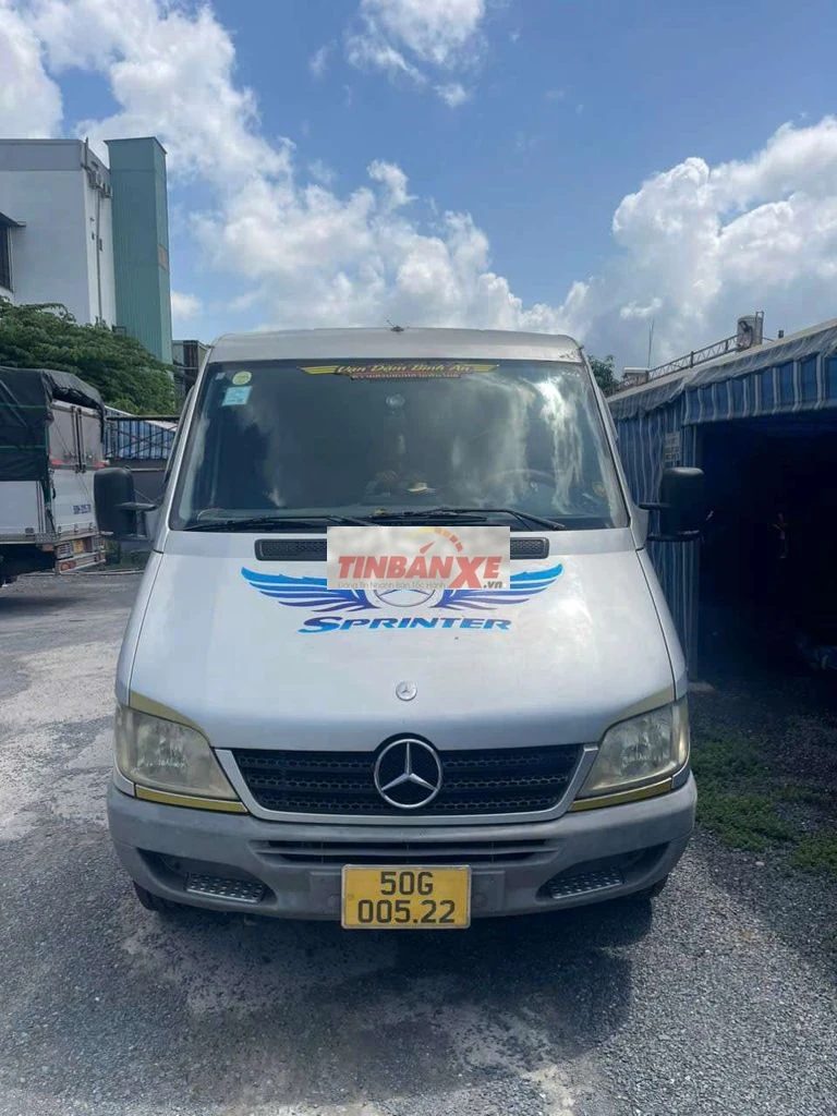 Mercedes Sprinter 2008 Tải Van. sàn inox, xe đẹp