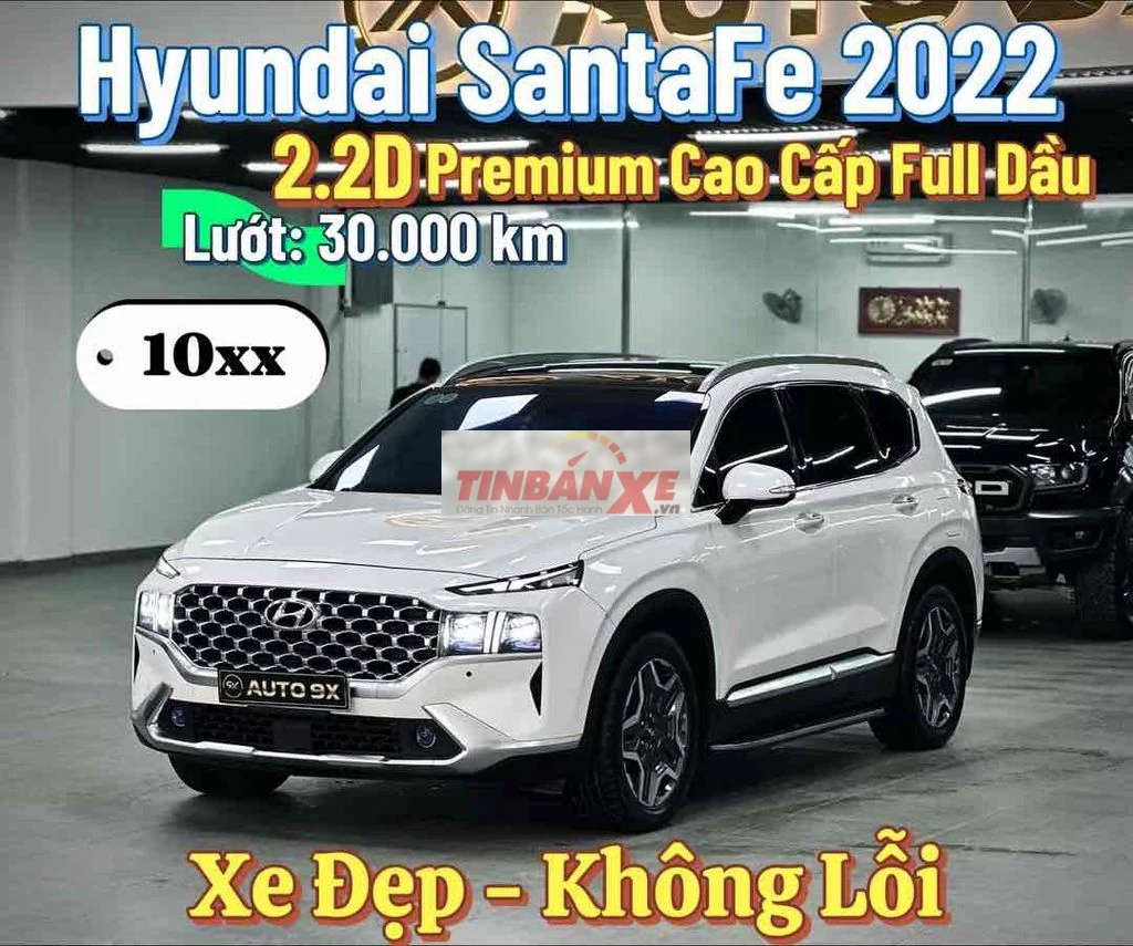 🚘 Hyundai SantaFe 2022 Premium Cao Cấp Trắng