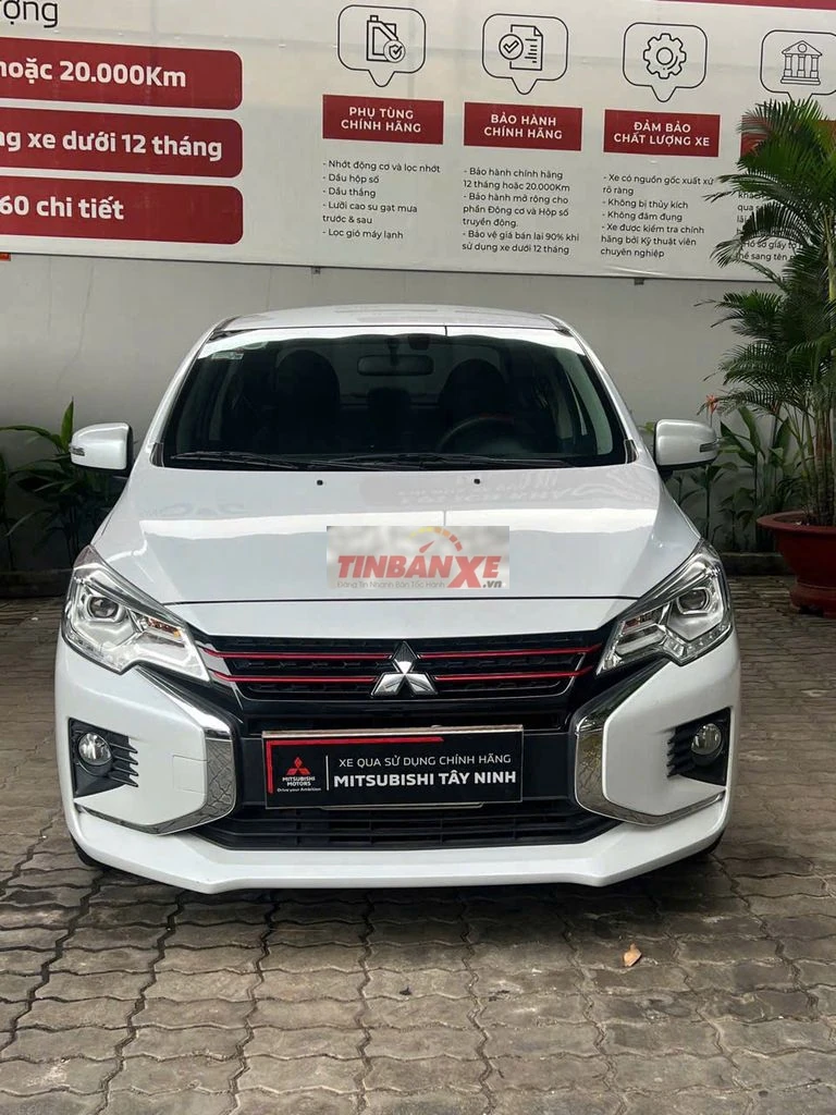 Mitsubishi Attrage stđ CVT 2023 trắng odo 50.000km