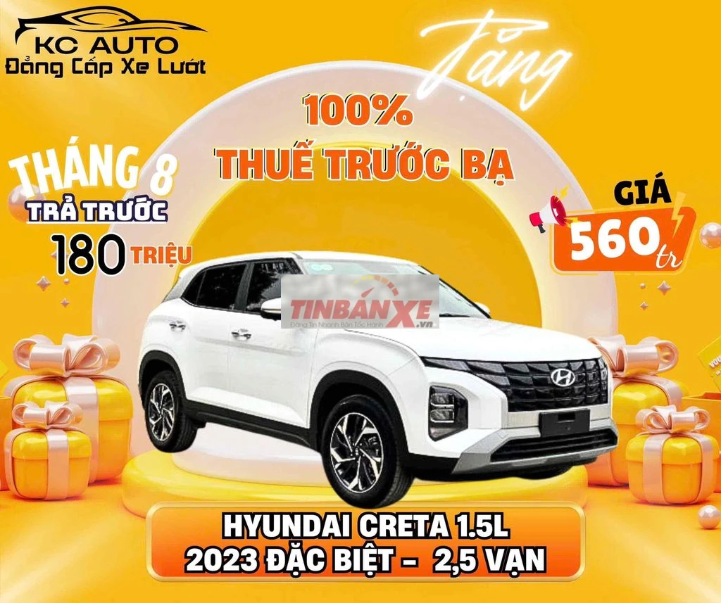 Hyundai Creta 1.5L Đặc Biệt 2023 Trắng 25.000 km