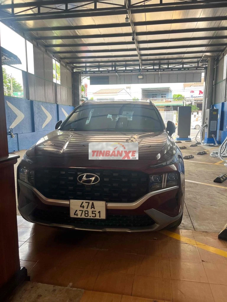 Hyundai SantaFe 2022 Máy Dầu 97000 km Đỏ