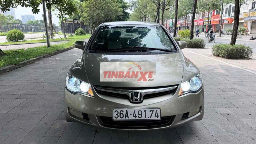 Honda Civic Sedan 2008 Số sàn Vàng cát