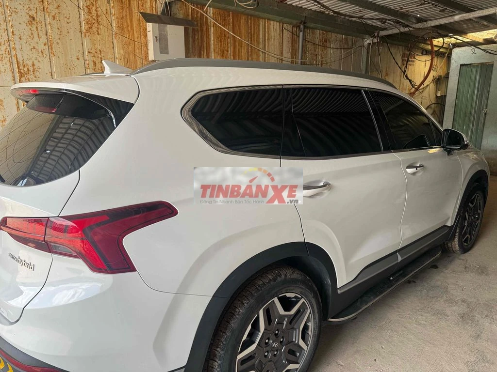 Hyundai SantaFe 2023 Xăng lai điện màu Trắng