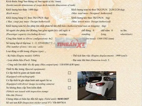 Kia Rondo 2017 Trắng Số sàn 150.000 km, giá 240tr