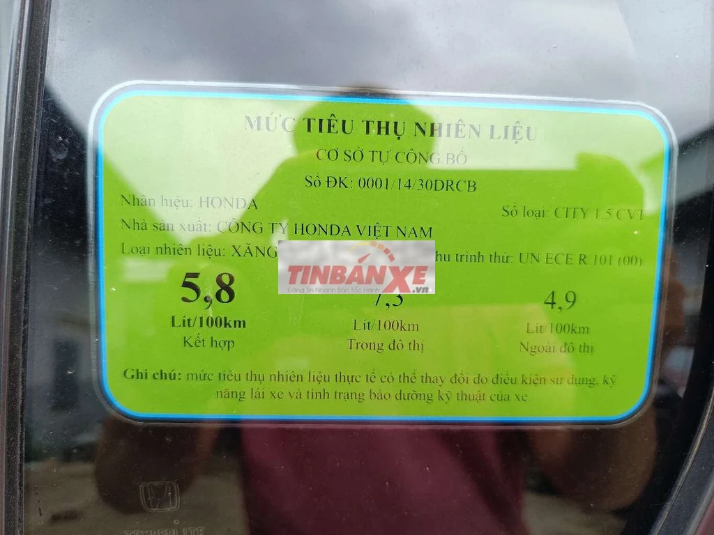 Honda City 2016 1.5 CVT Đỏ 78000 km