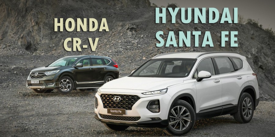 so sanh honda cr v va hyundai santafe 4