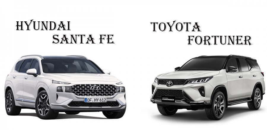 so sanh xe hyundai santa fe va toyota fortune tinbanxe 1