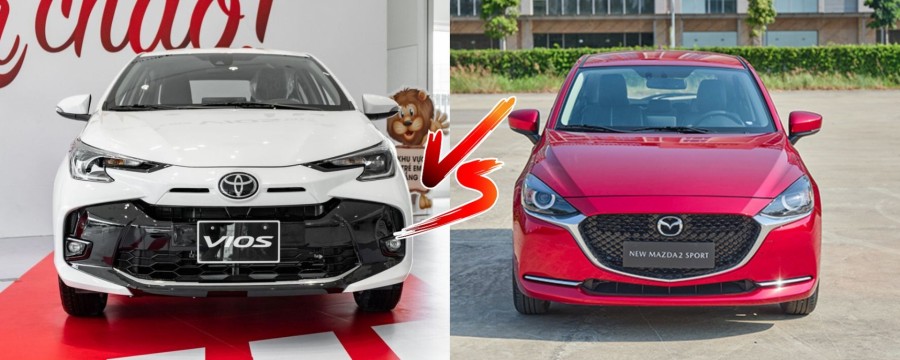 so sanh mazda 2 va toyota vios 2