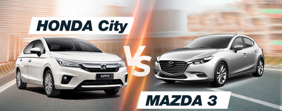 so sanh mazda 3 va honda city 2