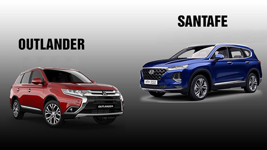 so sanh mitsubishi outlander va hyundai santafe tinbanxe 1