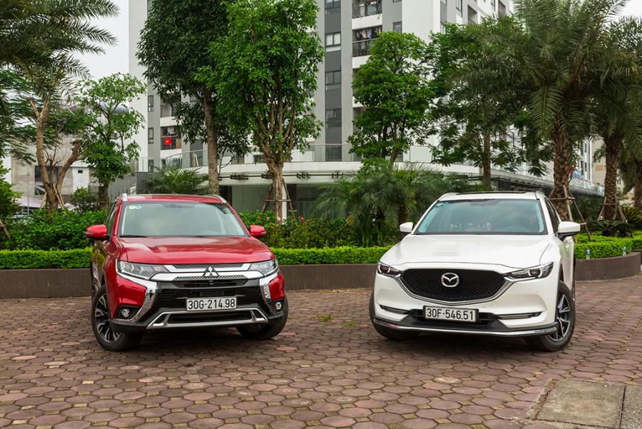 so sanh mitsubishi outlander vs mazda cx 5 2