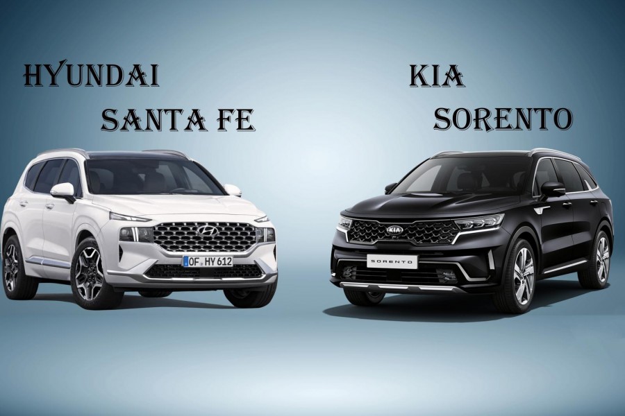 so sanh xe hyundai santafe va kia sorento 1