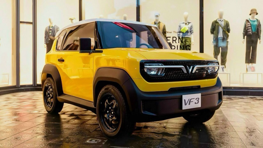 VinFast VF3 màu vàng